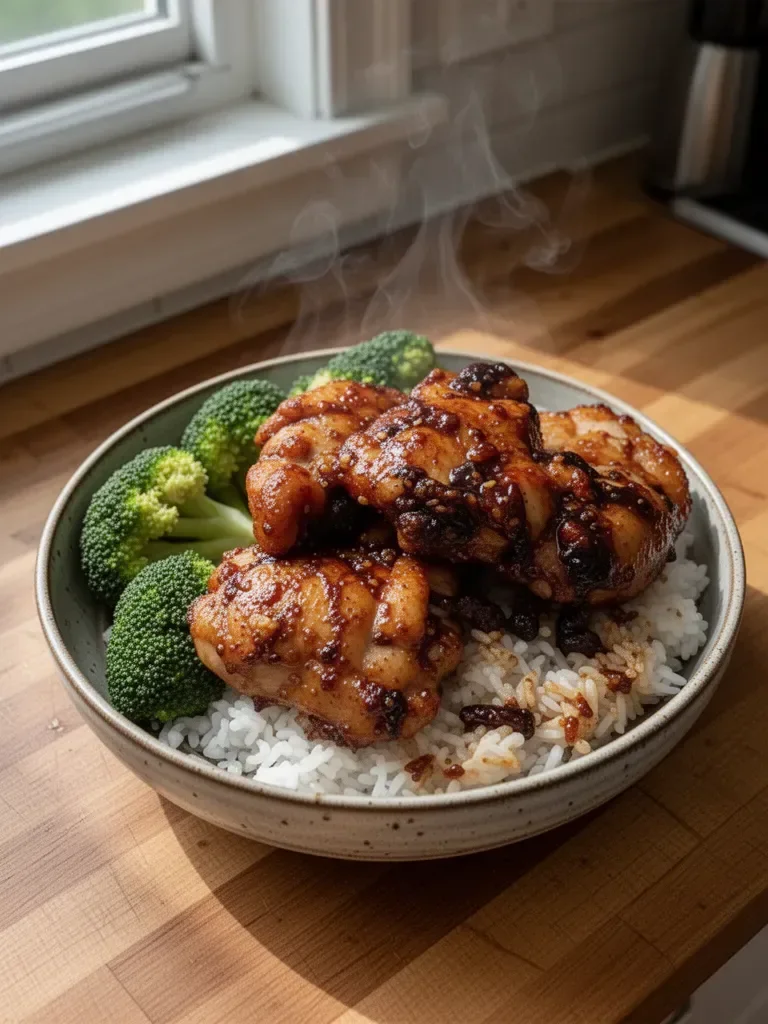 20 Minute, Pan Fried Korean Soy Garlic Chicken Thighs