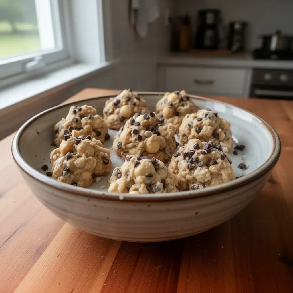 Delicious Avalanche Cookies stacked on a plate