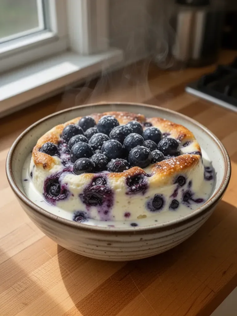 Baked Blueberry Cottage Cheese Breakfast Bowls