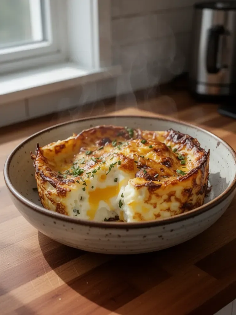 Baked Cottage Cheese Eggs