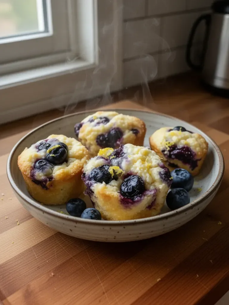 Blueberry and Lemon Zest Cottage Cheese Bites