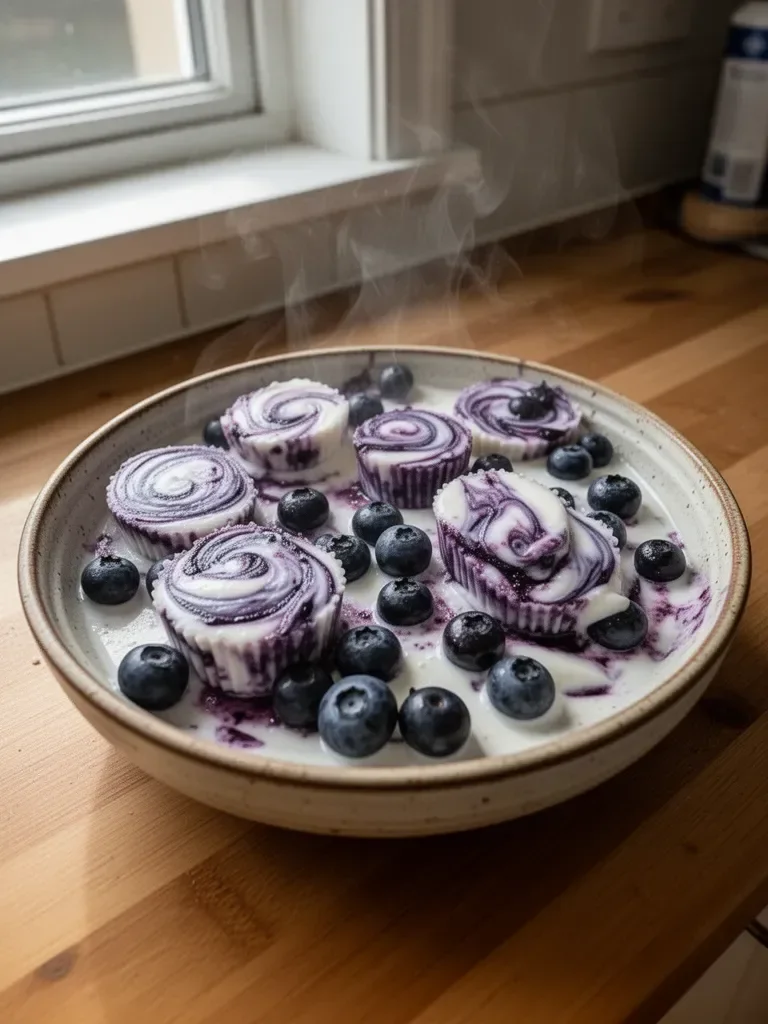 Blueberry Swirl Yogurt Bites