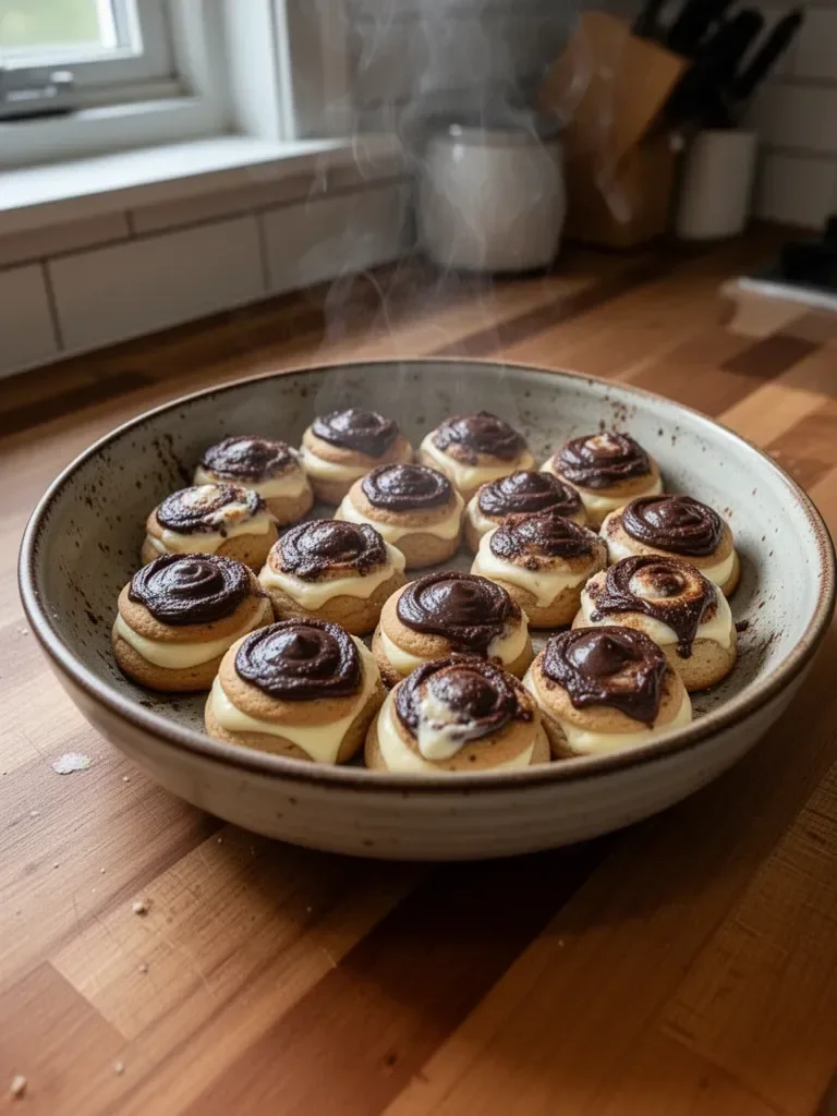 Boston Cream Pie Cookie Bites