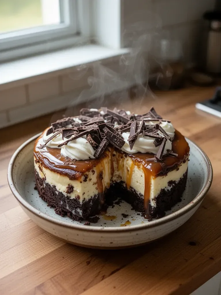 Caramel Brownie Cheesecake