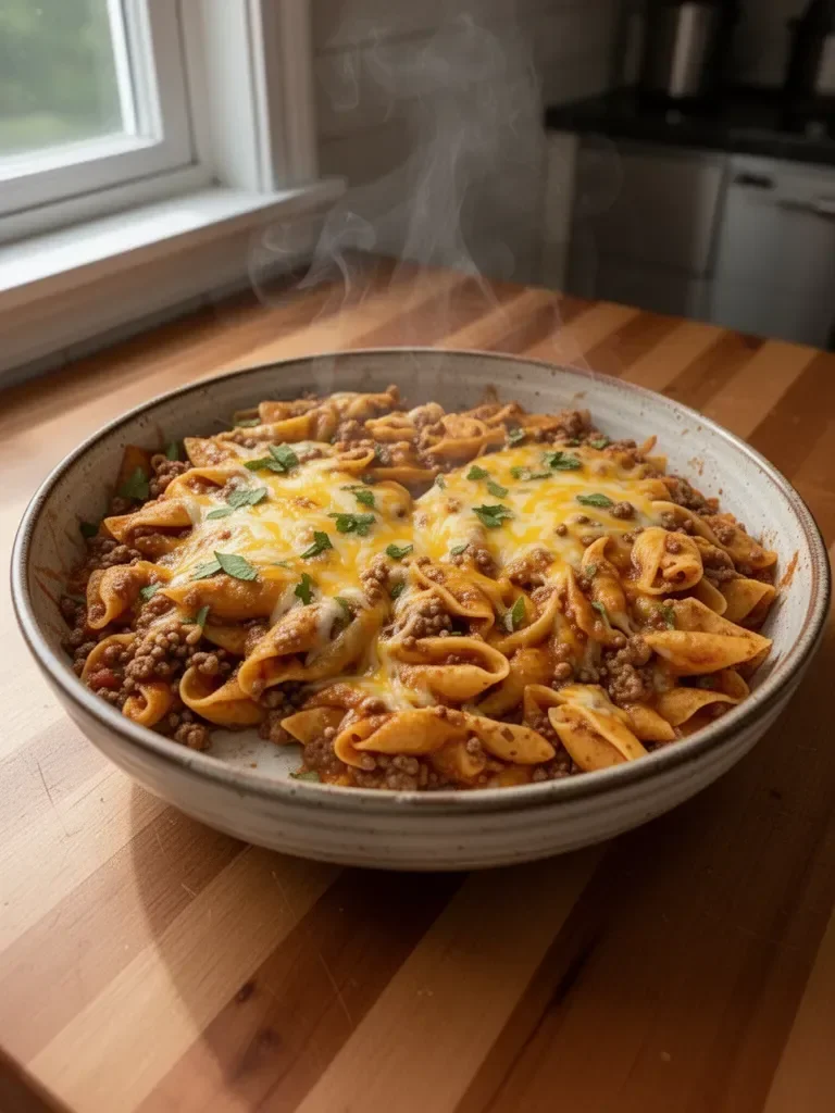 Cheesy Enchilada Hamburger Helper