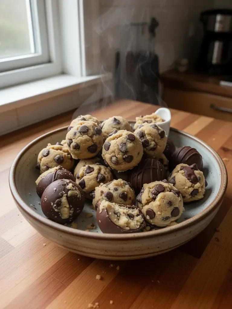 Chocolate Chip Cookie Dough Truffles