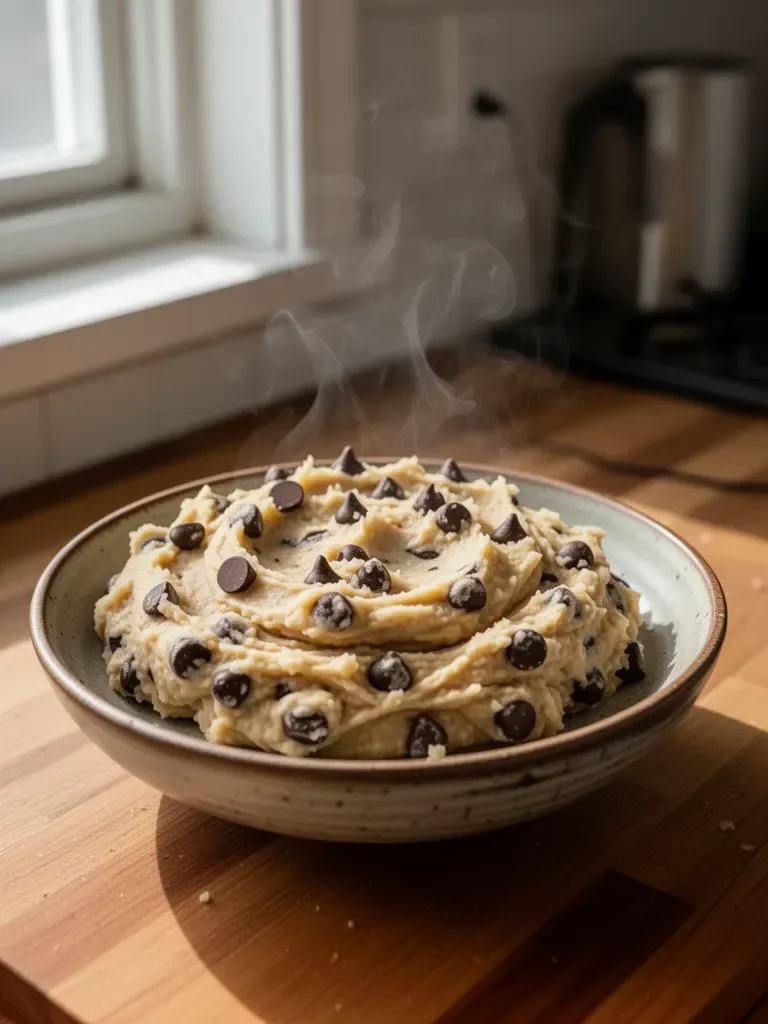 Chocolate Chip Edible Cookie Dough for One