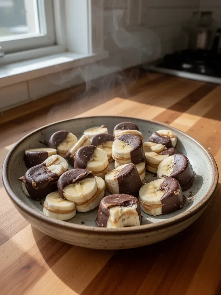 Chocolate Peanut Butter Banana Bites