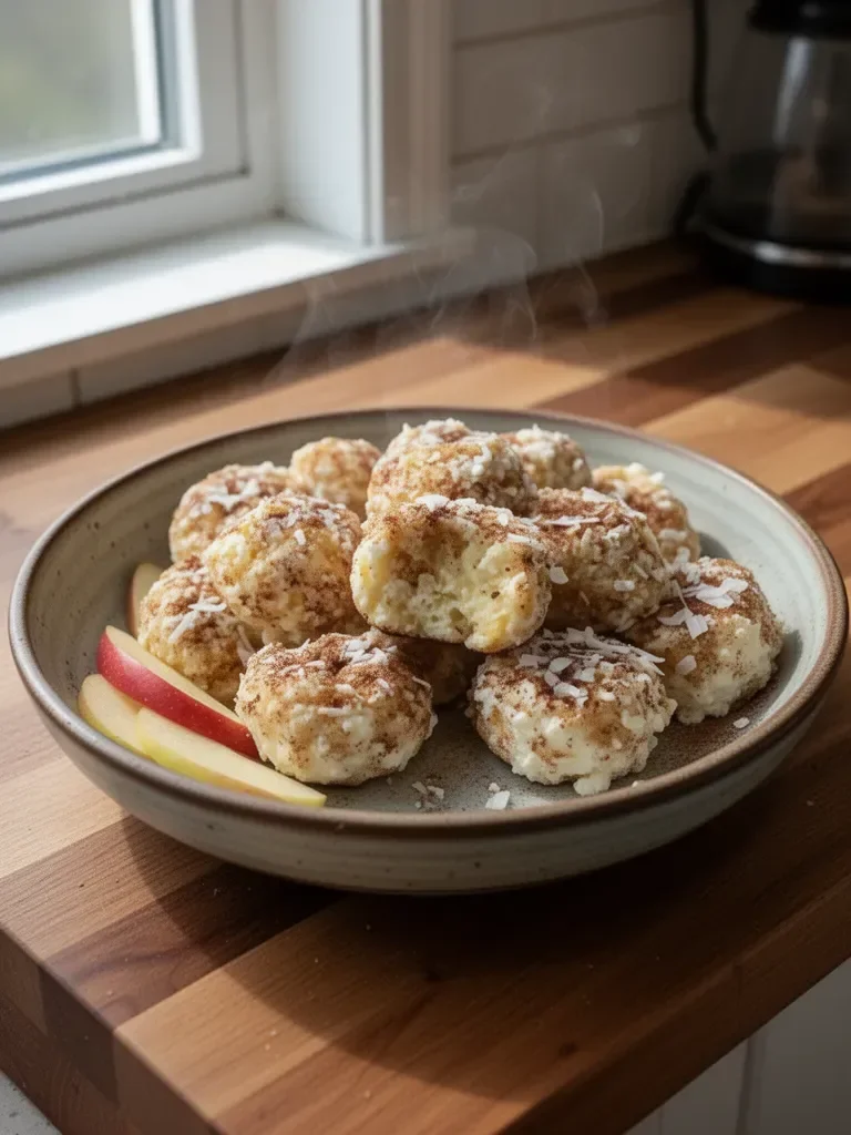 Cinnamon Apple Cottage Cheese Bites