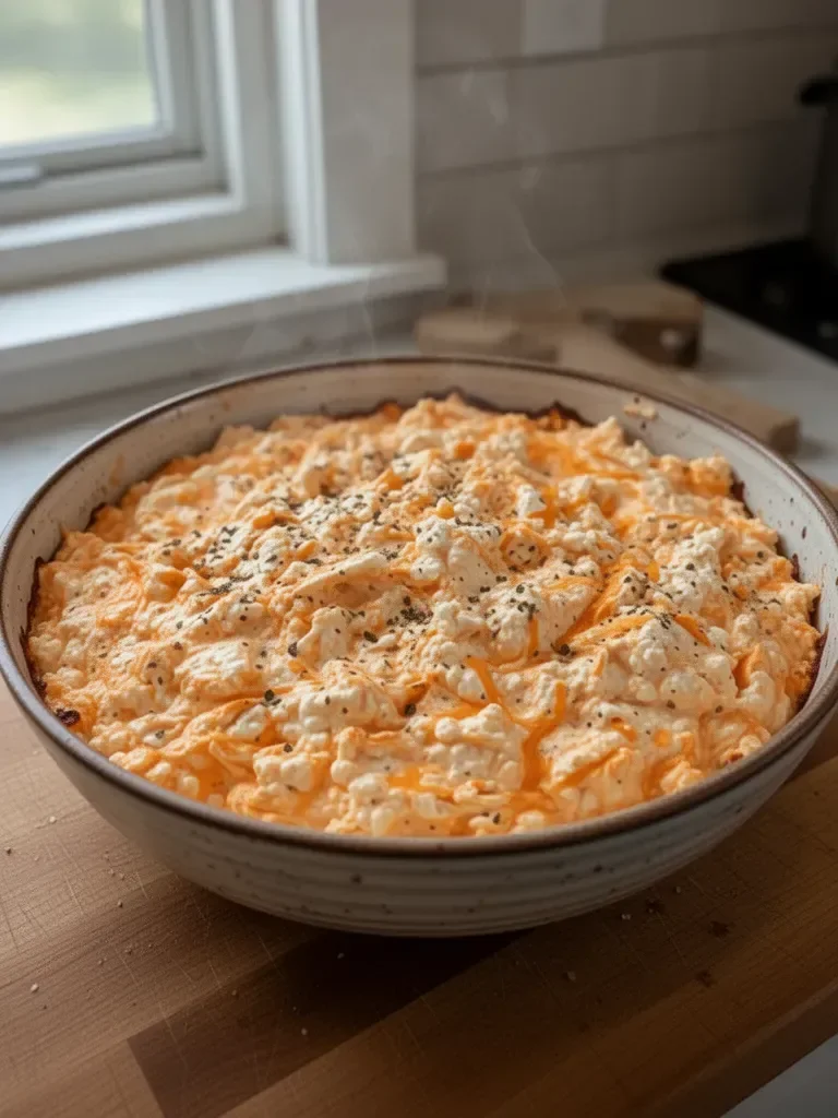 Cottage Cheese Buffalo Chicken Dip