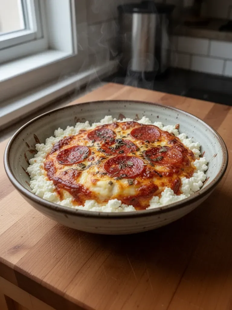 Cottage Cheese Pizza Bowl