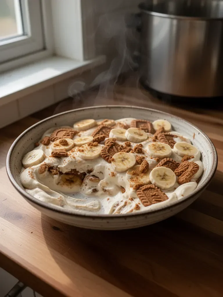 Creamy Biscoff Banana Pudding
