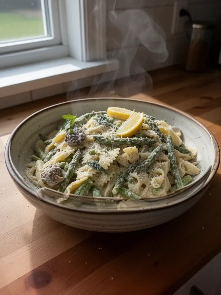 Creamy Lemon Asparagus Pasta