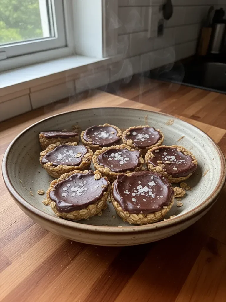 Easy No Bake Peanut Butter Oat Cups