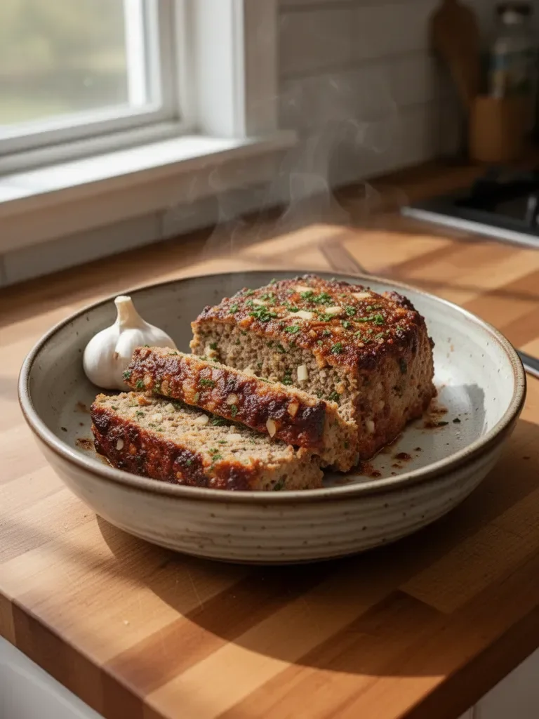 Garlic Parmesan Meatloaf