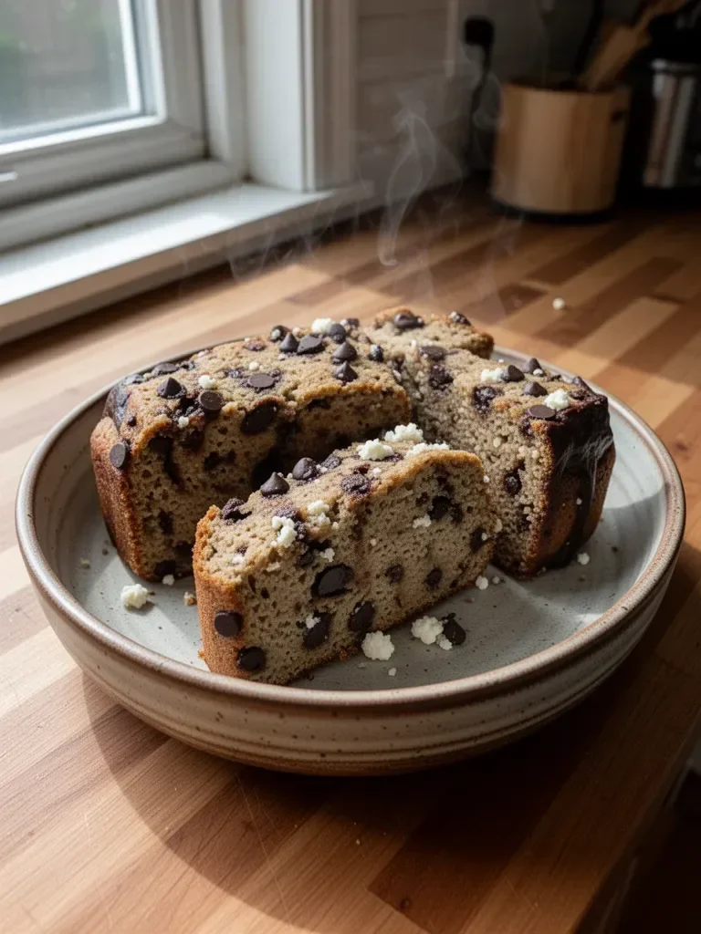 Gluten-Free Blender Banana Bread with Cottage Cheese and Chocolate Chips