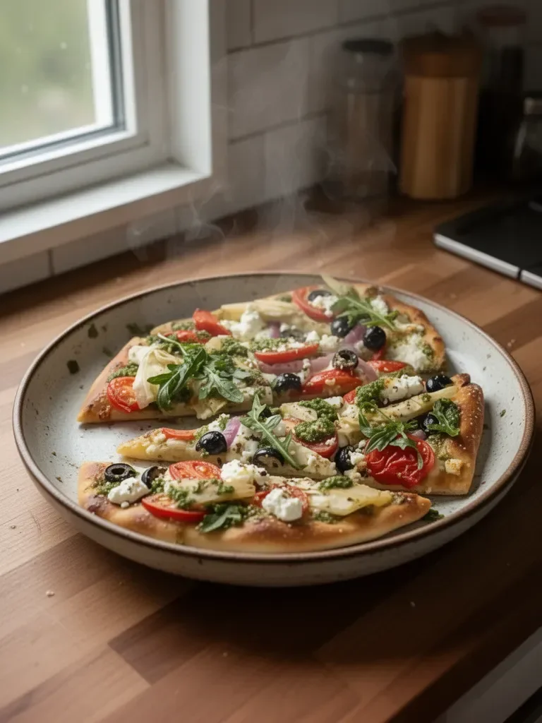 Greek Flatbread Pizza