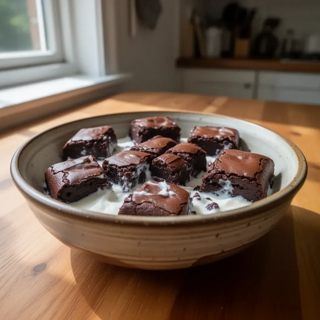 Delicious Greek Yogurt Brownies with a rich, fudgy texture for a healthier dessert option.