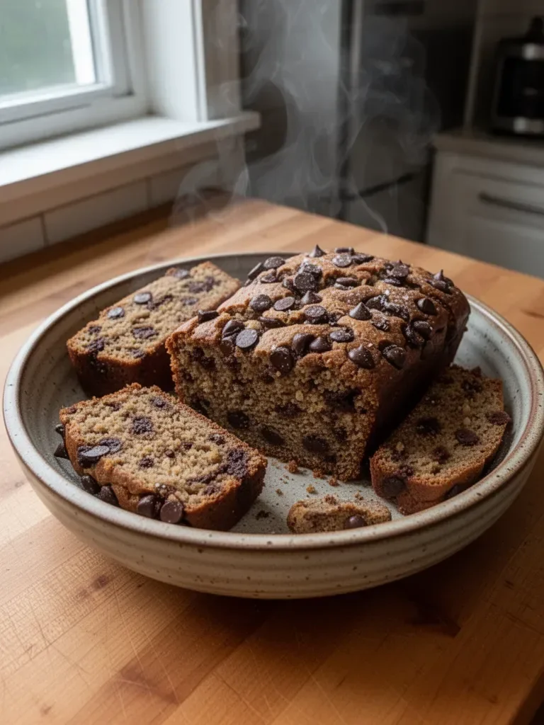 Healthier Chocolate Chip Banana Bread