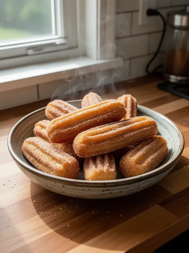 Healthy Baked Churro Bites