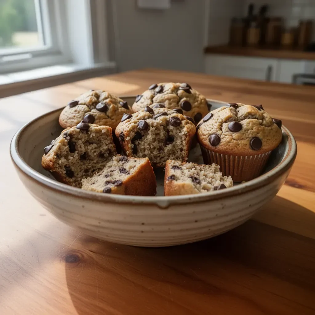 Healthy banana bread protein muffins baked to perfection