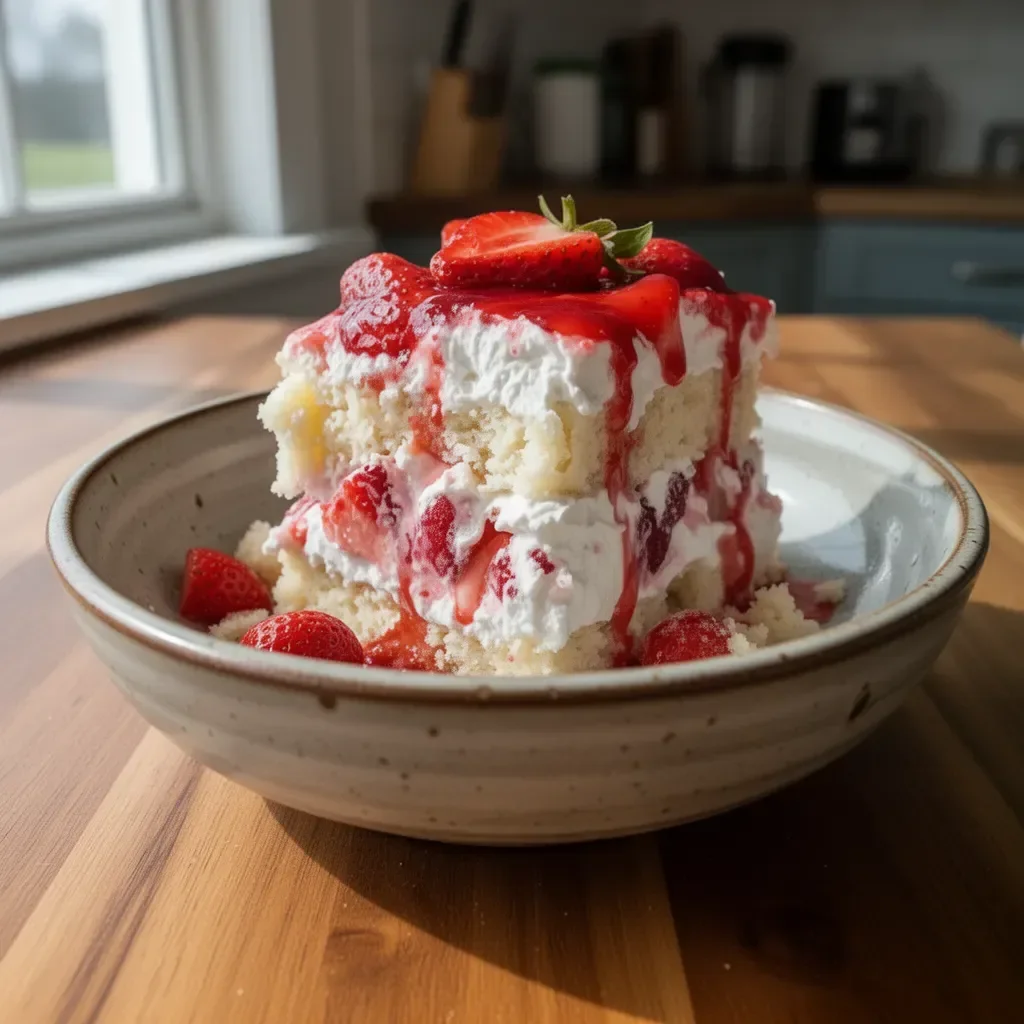 Delicious Heaven on Earth Cake with creamy layers and fresh fruits