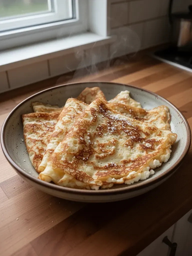 High-Protein Cottage Cheese Crepes