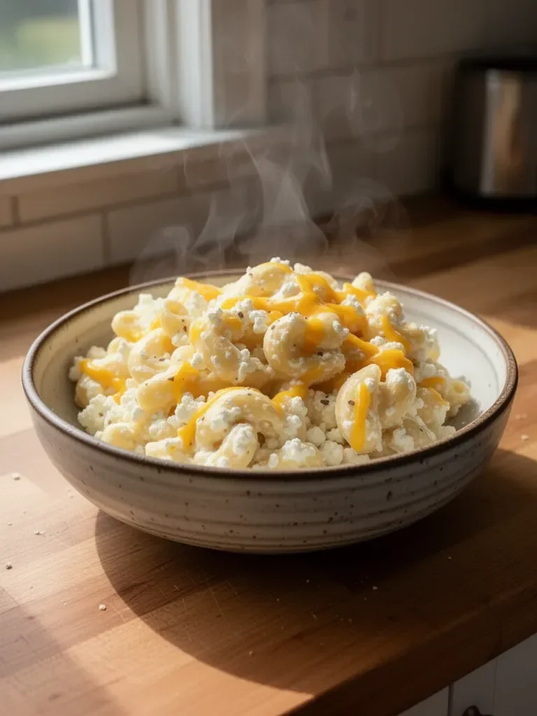 High Protein Cottage Cheese Mac and Cheese