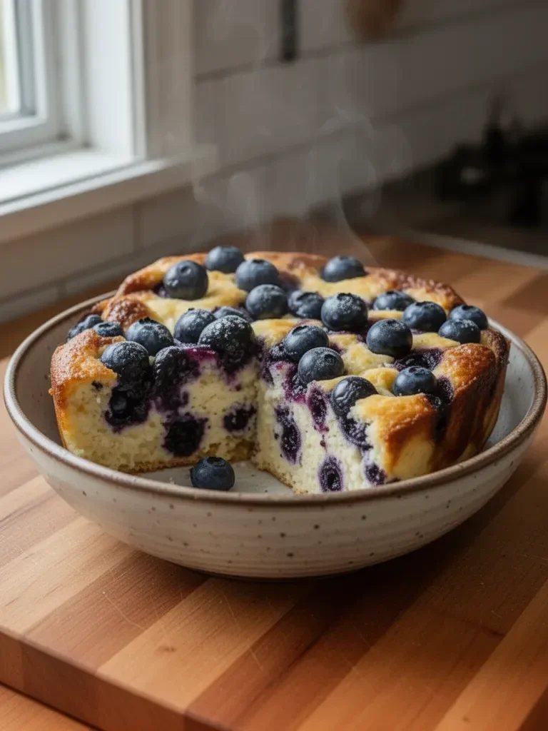 High-Protein Lemon Blueberry Breakfast Bake