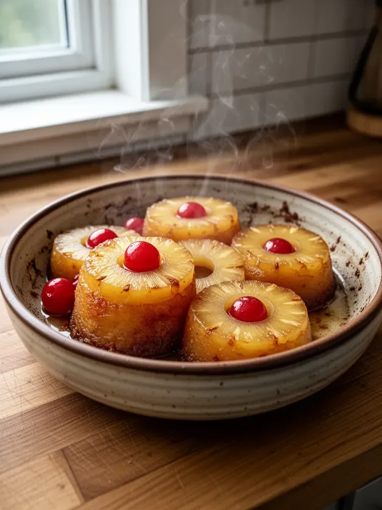 Individual Mini Pineapple Upside Down Cakes