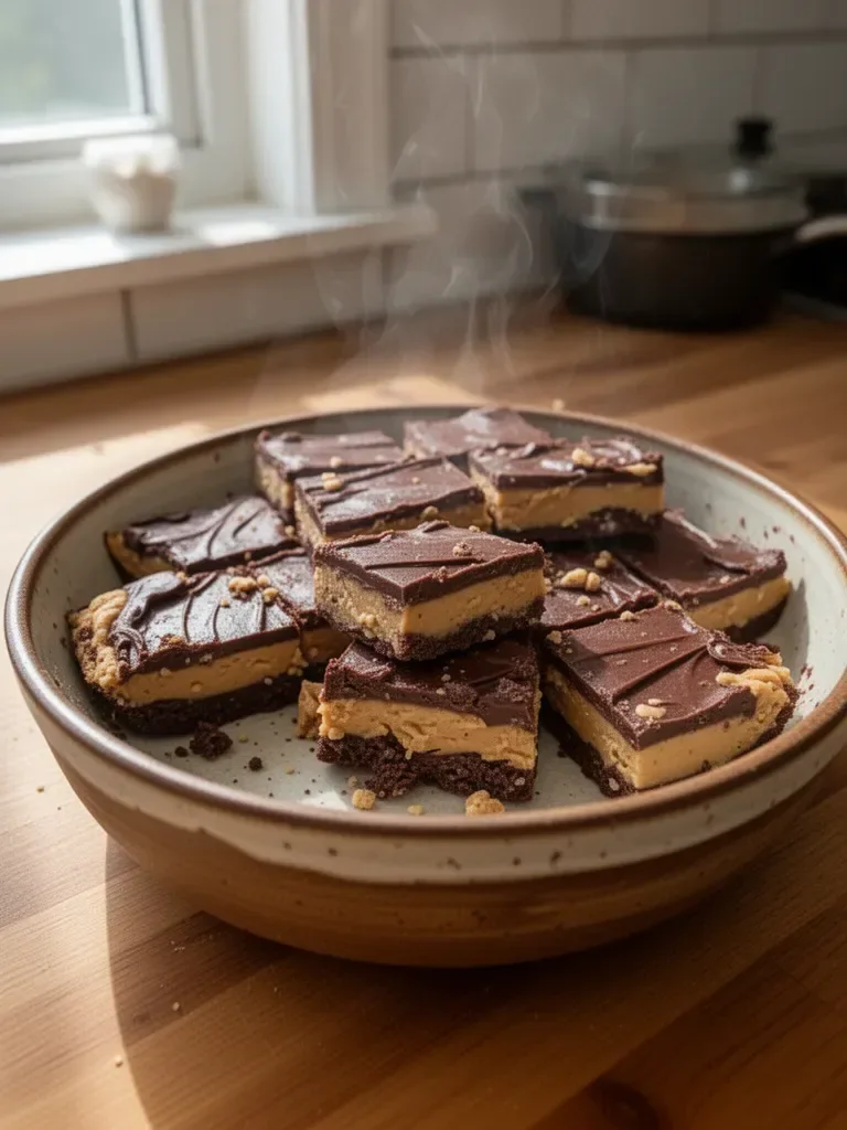 No Bake Chocolate Peanut Butter Bars