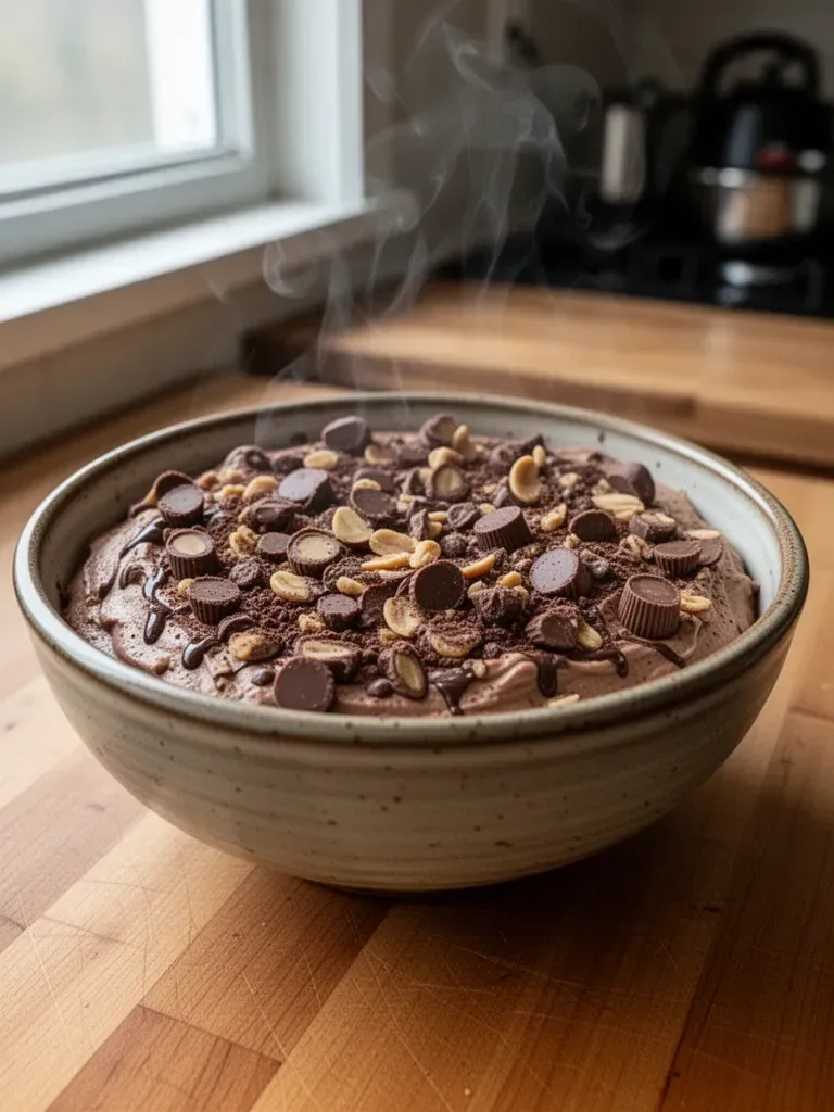 No-Bake Chocolate Peanut Butter Mousse Dessert