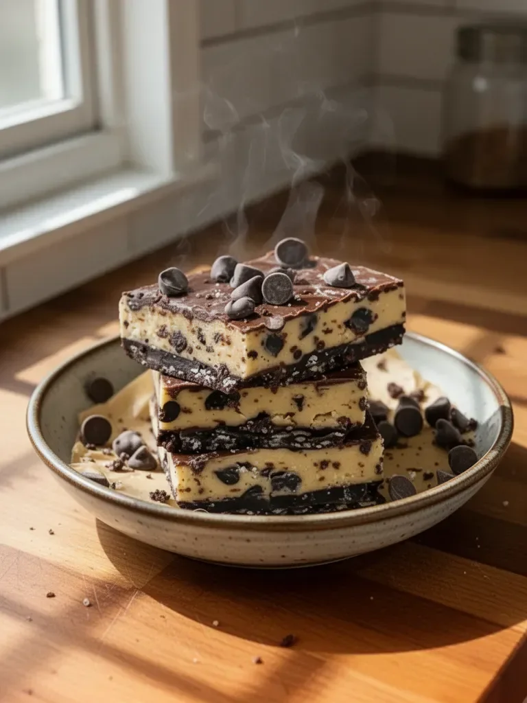 No Bake Cookie Dough Bars