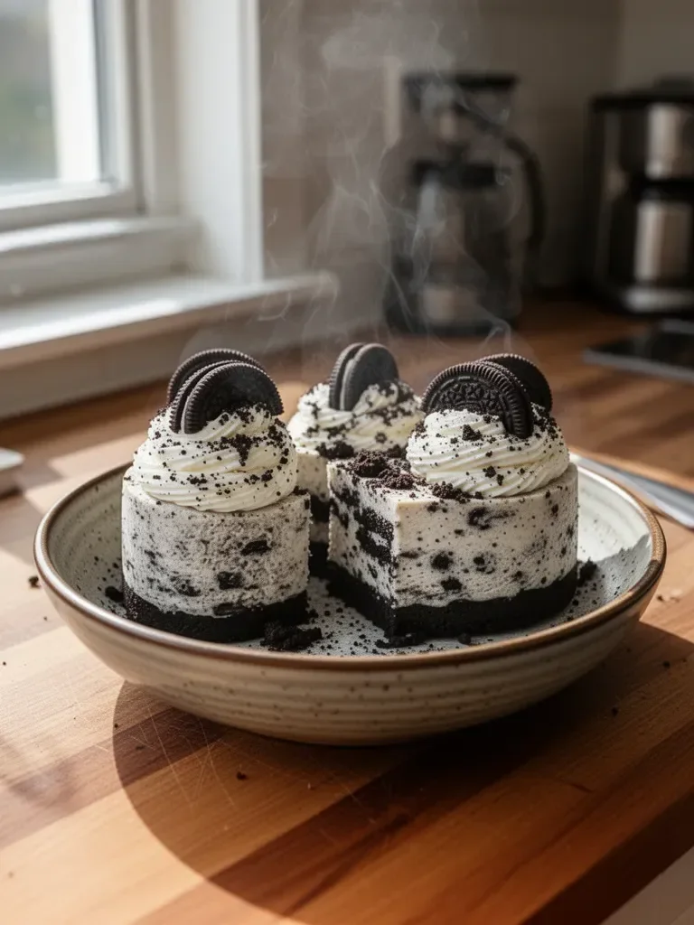 No-Bake Oreo Cheesecakes
