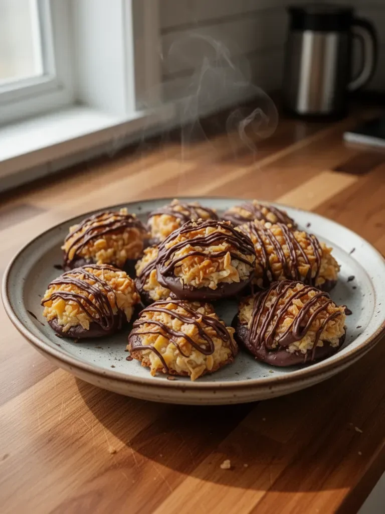 No Bake Samoa Cookies
