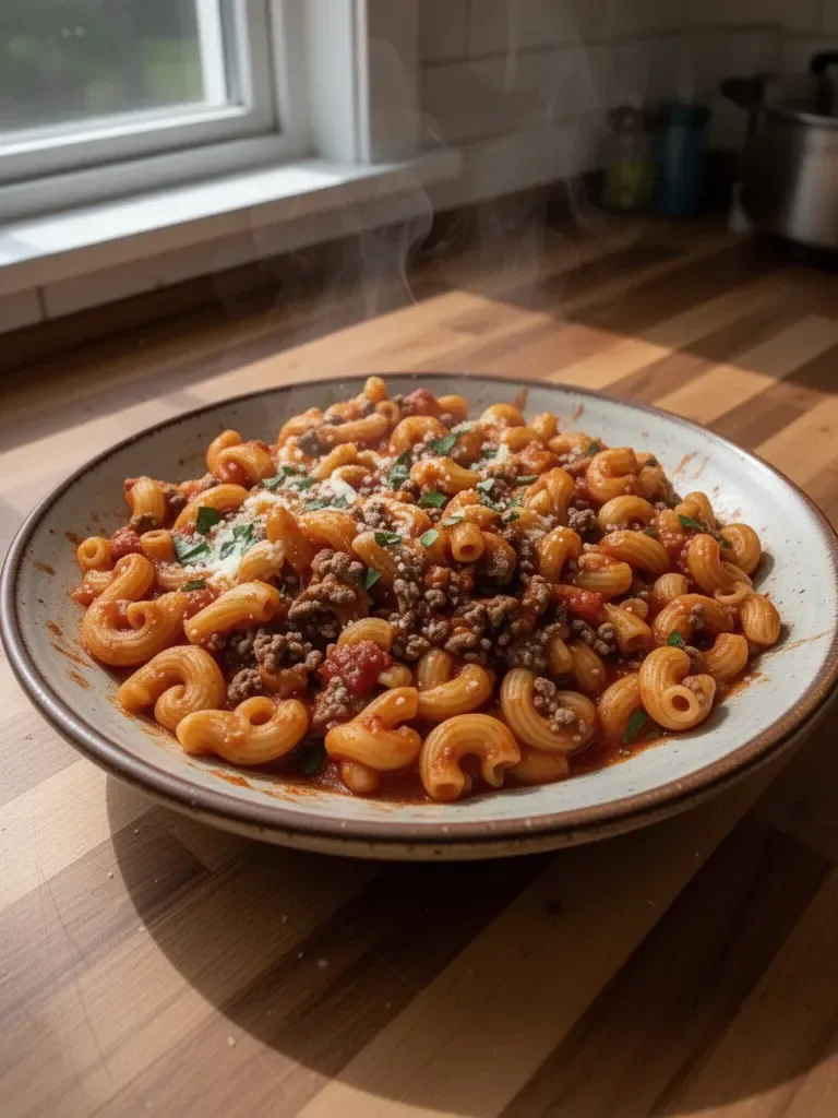 One Pot Beefaroni