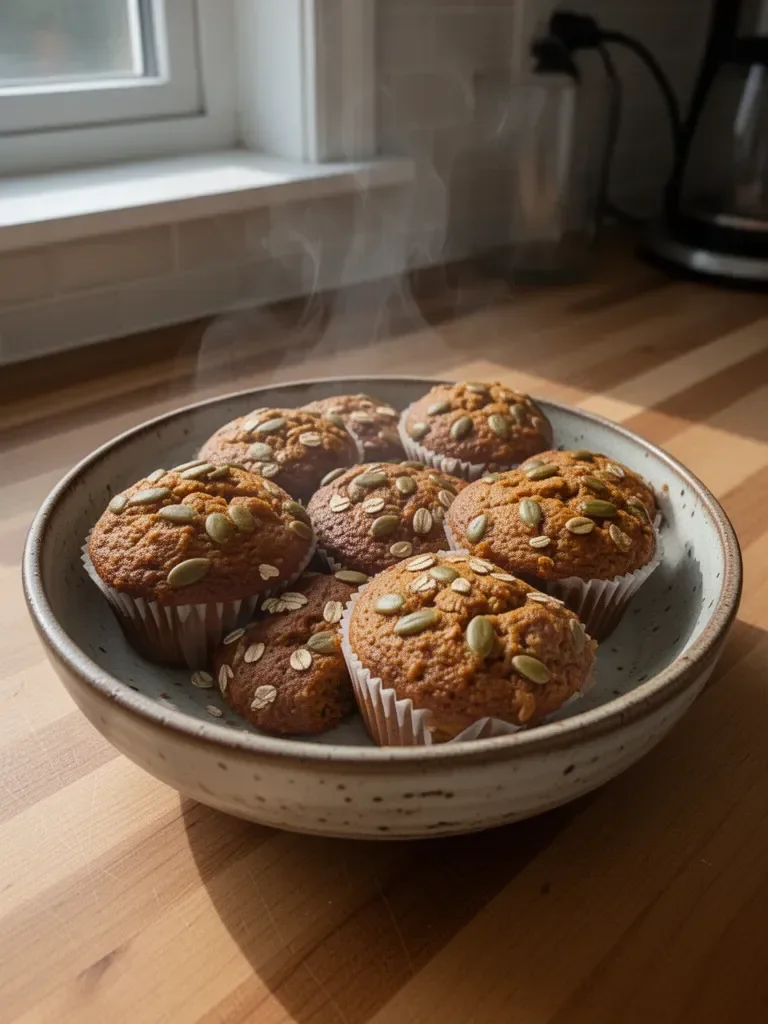 Pumpkin and Oat Muffins