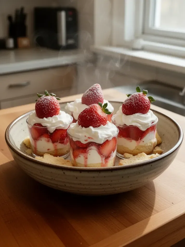 Quick Strawberry Shortcake Cups