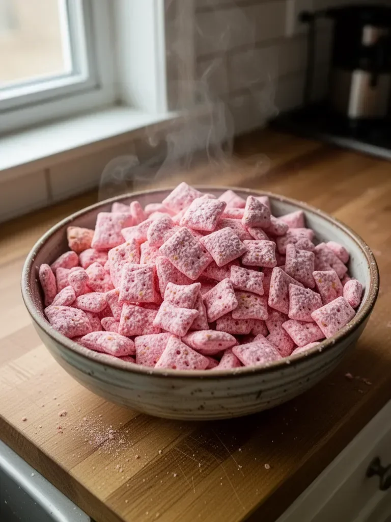 Quick Strawberry Shortcake Puppy Chow