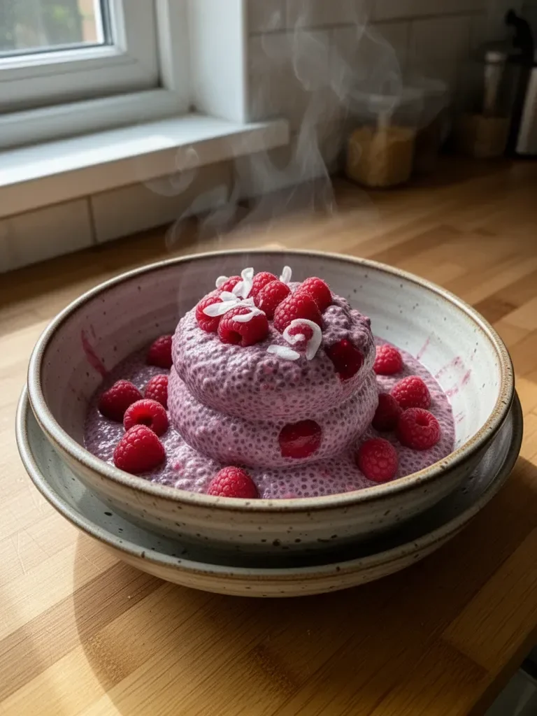 Raspberry Chia Pudding