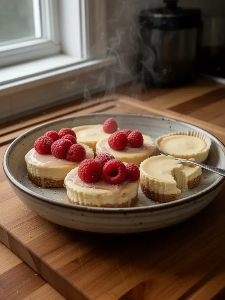 Small Batch Mini Cheesecakes