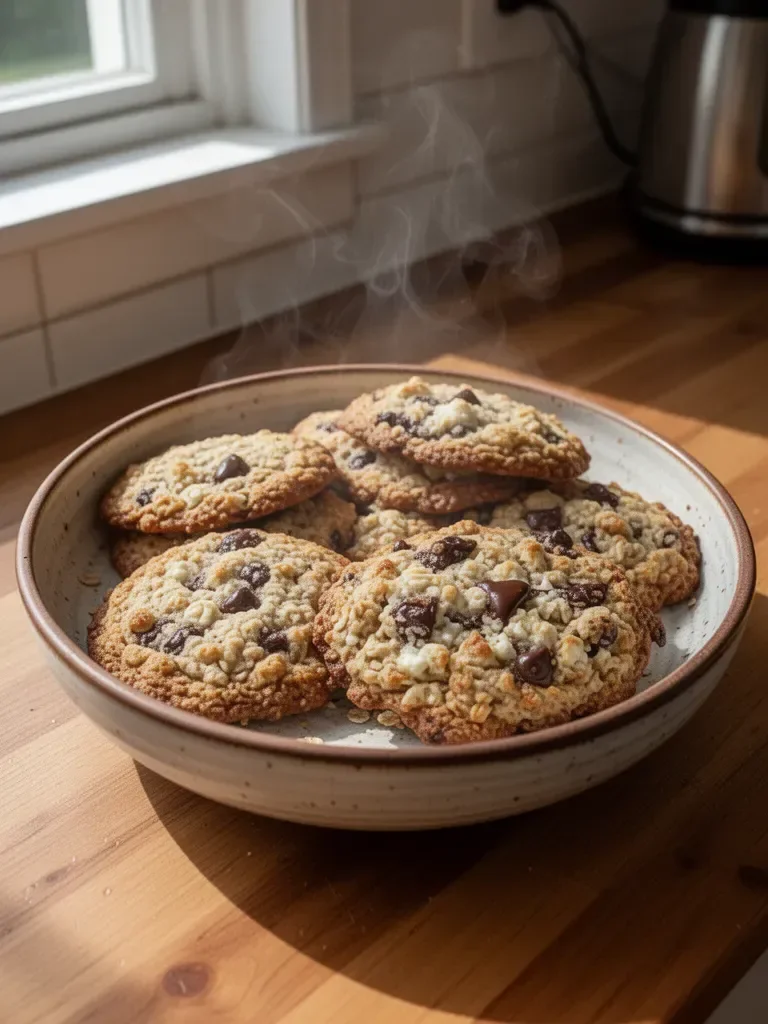 Soft Cottage Cheese Oatmeal Cookies