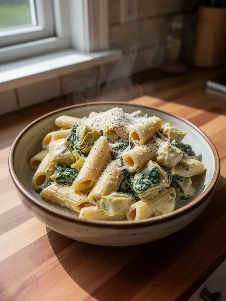 Spinach Artichoke Pasta