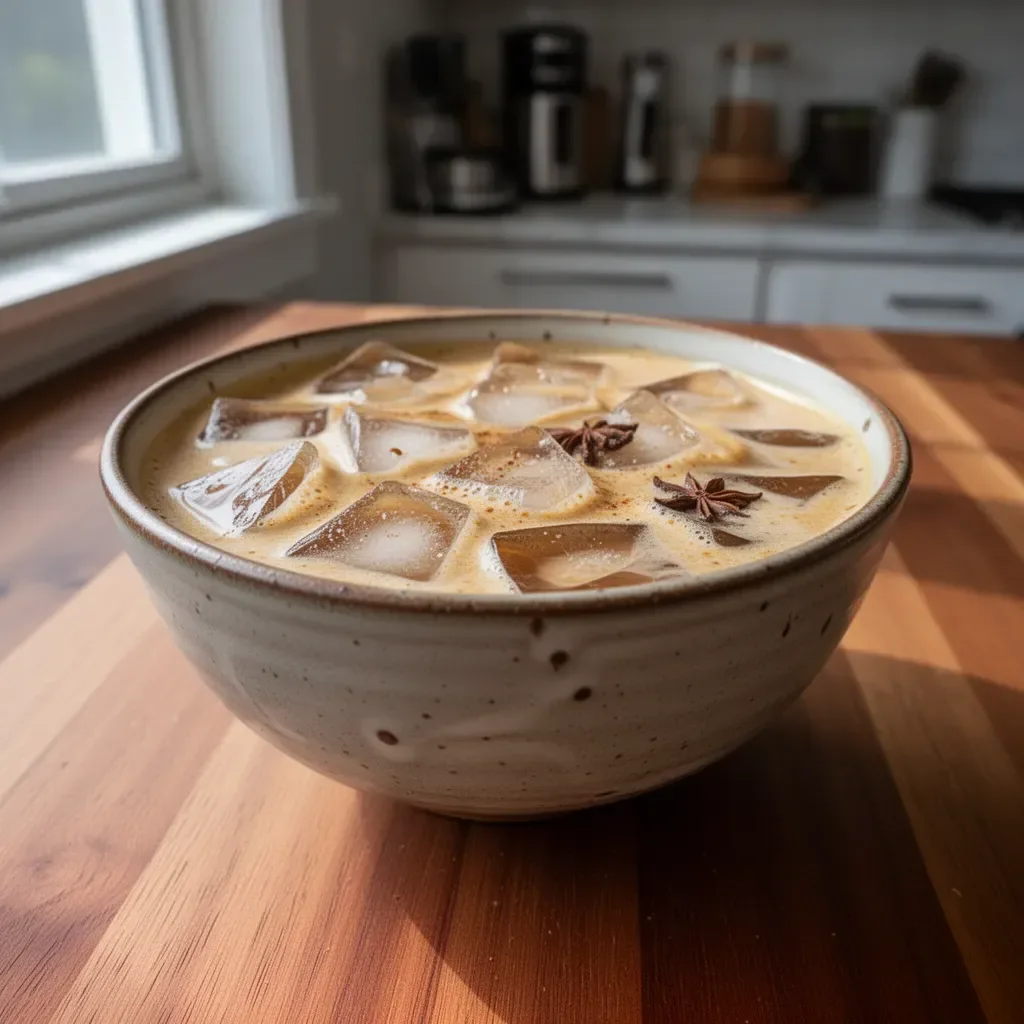 Iced Pumpkin Cream Chai Tea Latte inspired by Starbucks recipe