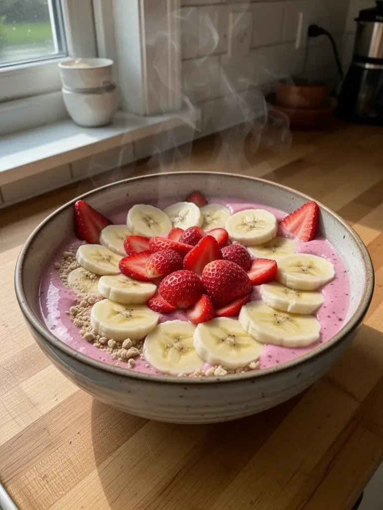 The Best Strawberry Banana Smoothie Bowl