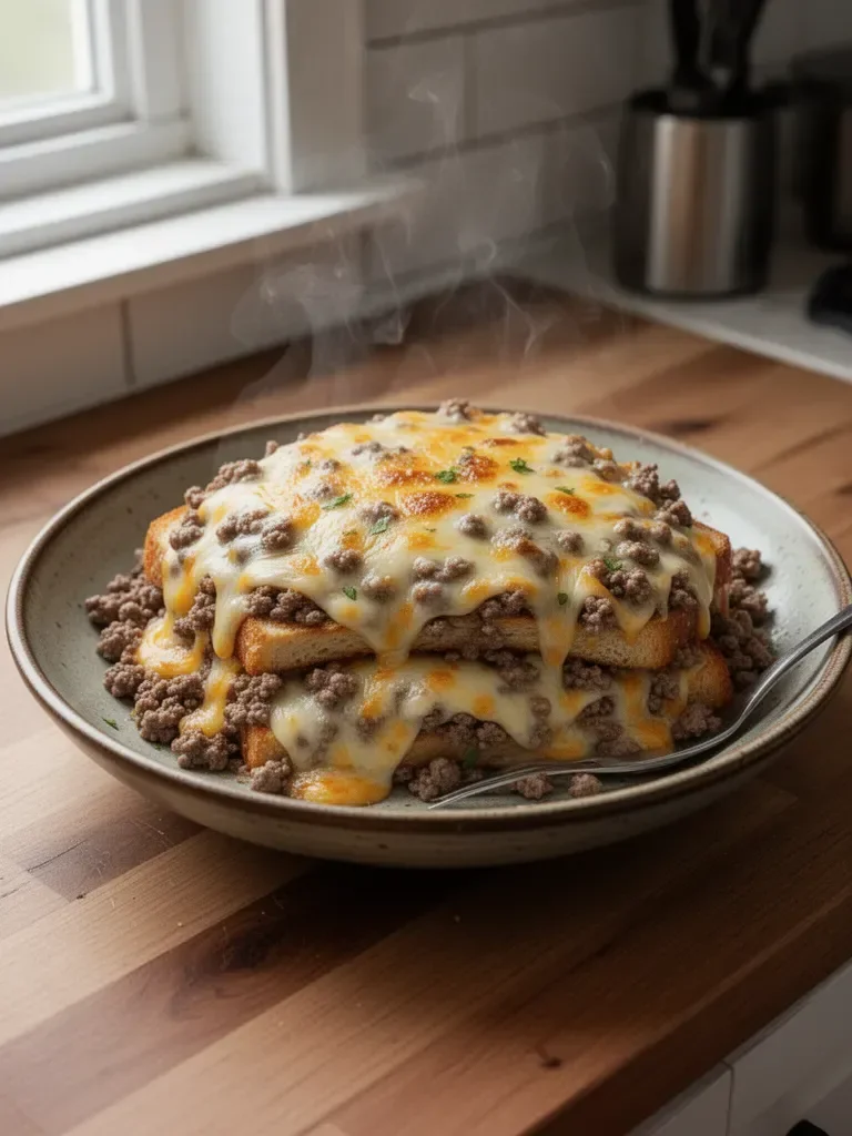 Ultimate Cheesy Ground Beef Melt