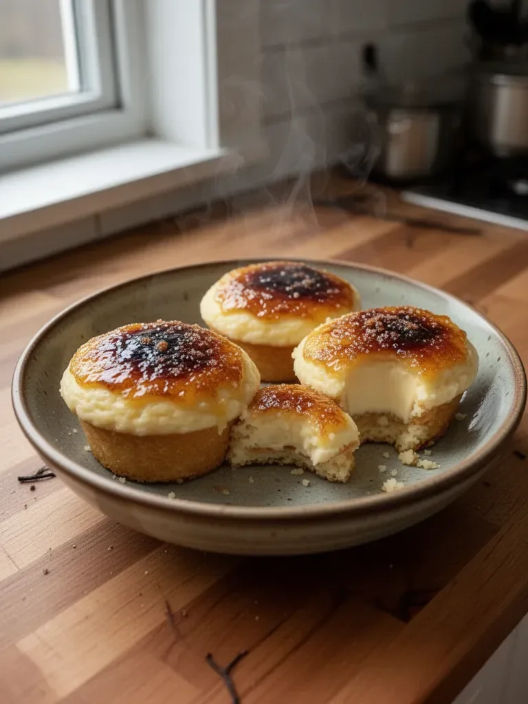 Vanilla Bean Crème Brûlée Cupcakes