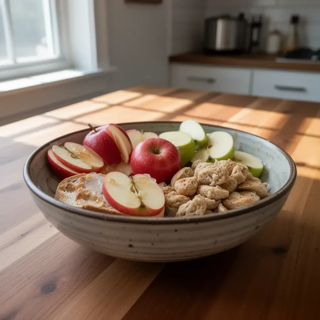 Refreshing Washington® Apple Iced Tea served in a glass with apple slices