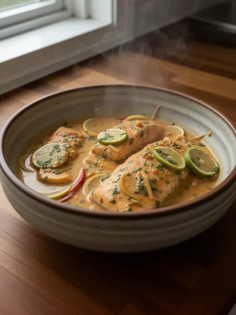 30 Minute Coconut Thai Salmon Curry