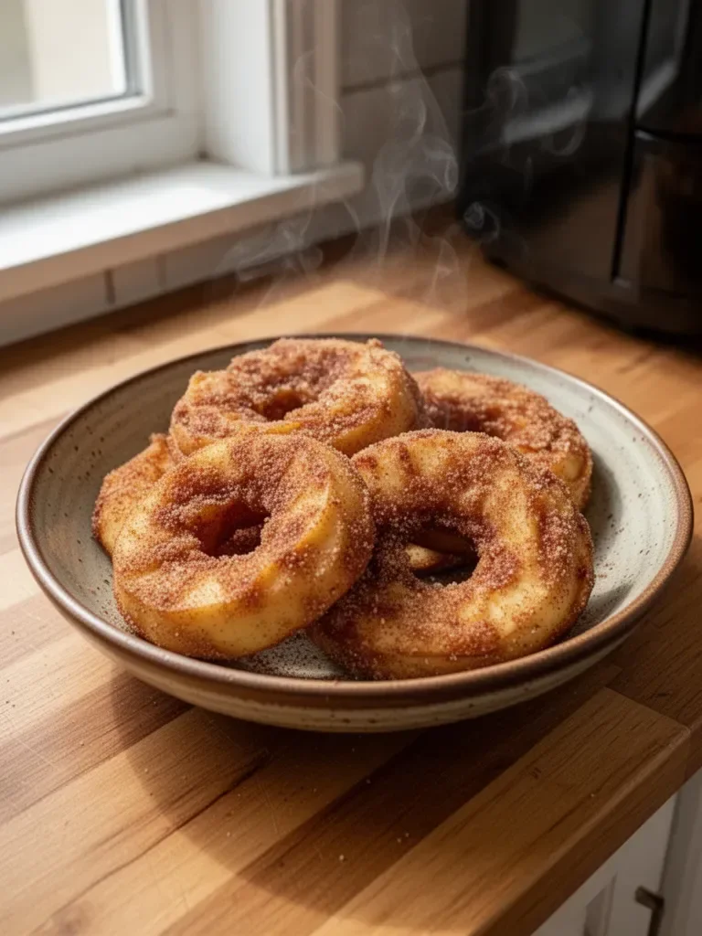 Air Fryer Cinnamon Apple Rings